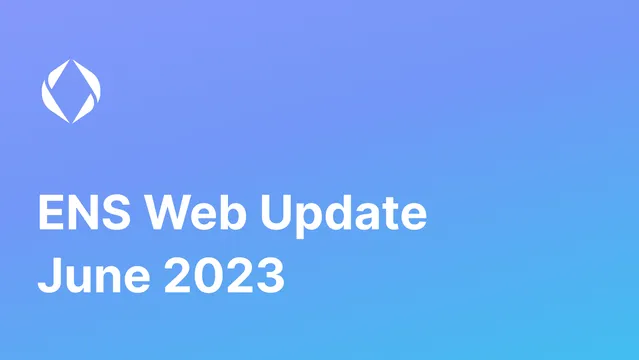 ENS Web Update June 2023